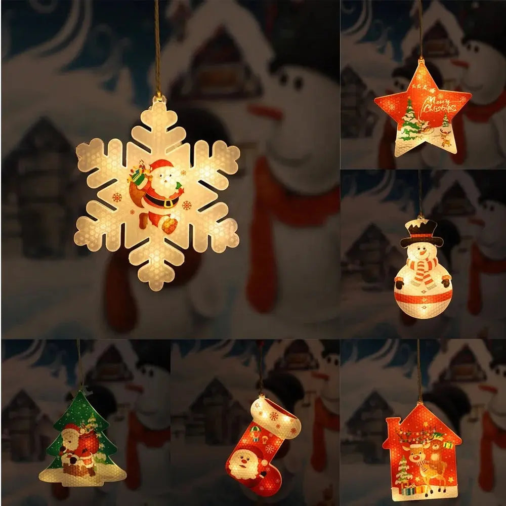 Santa Stocking LED Hanging Ornament