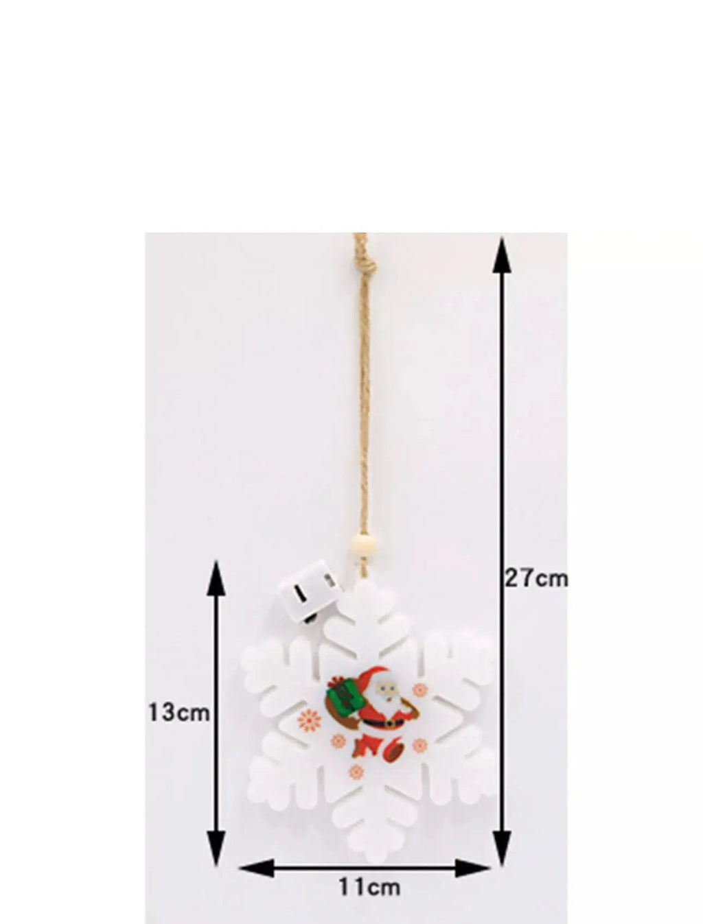 Santa Stocking LED Hanging Ornament