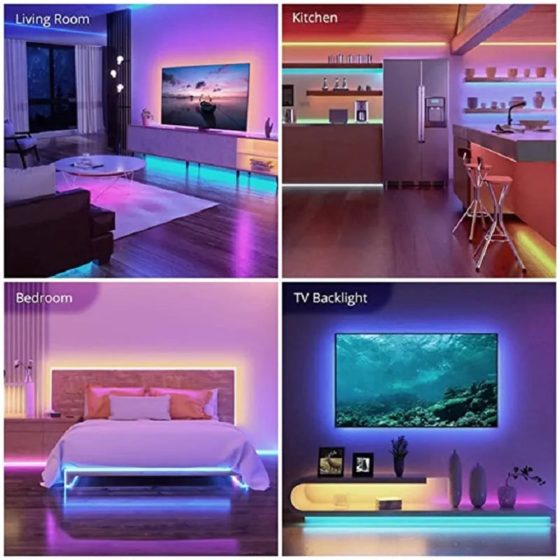 Bluetooth RGB LED Strip Lights (30m)