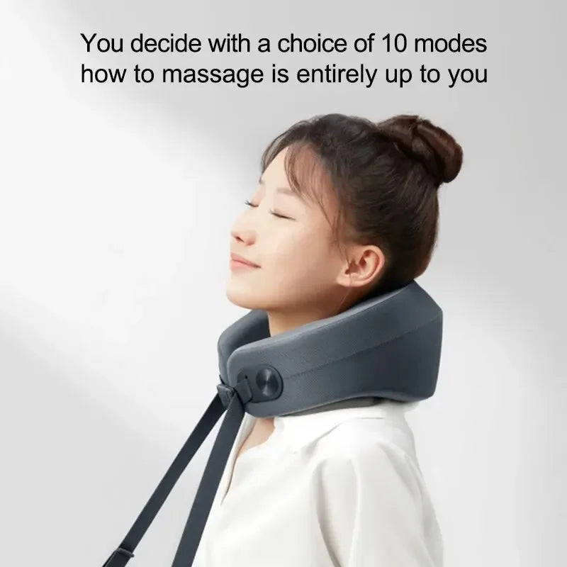 Smart Neck and Shoulder Vibration Device with App Control Grey