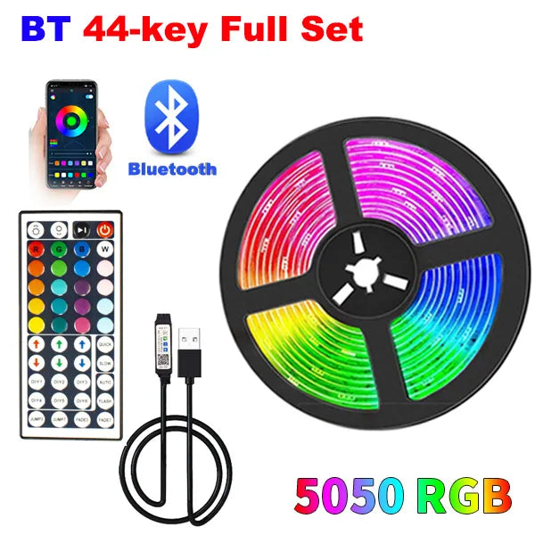 Bluetooth RGB LED Strip Lights (30m)