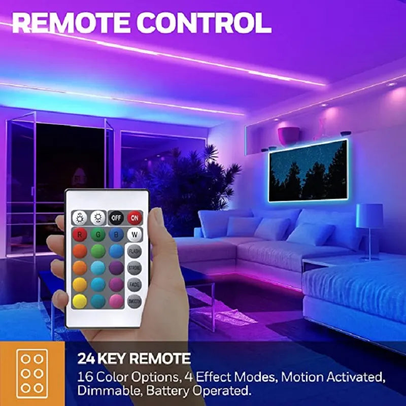 Bluetooth RGB LED Strip Lights (30m)